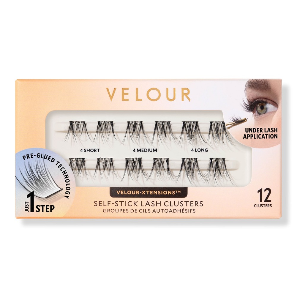 Nib Velour-Xtensions Self-Stick Soft & Wispy Lash Clusters